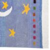 Tapis Gabbeh persan en laine tissé à la main authentique dans le Fars, ciel nocturne