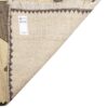 Tapis Gabbeh persan en laine tissé à la main authentique, lion crème