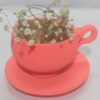 Tasse à Thé et Soucoupe en Poterie Artisanale Persane pour une Expérience de Dégustation de Thé Conviviale