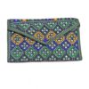 Pochette pour femmes en cuir persan faite main - Broderie Suzani en rose
