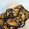 Pochette pour femmes en cuir persan faite main - Broderie Suzani avec design Paisley