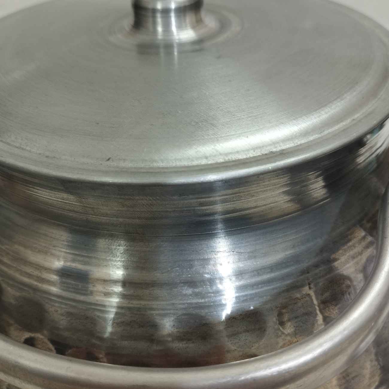 Double théière persane en métal durable pour une infusion de thé exquise