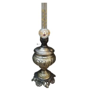 Lampe à pétrole en métal persan style Qajar – éclairage antique pour la maison