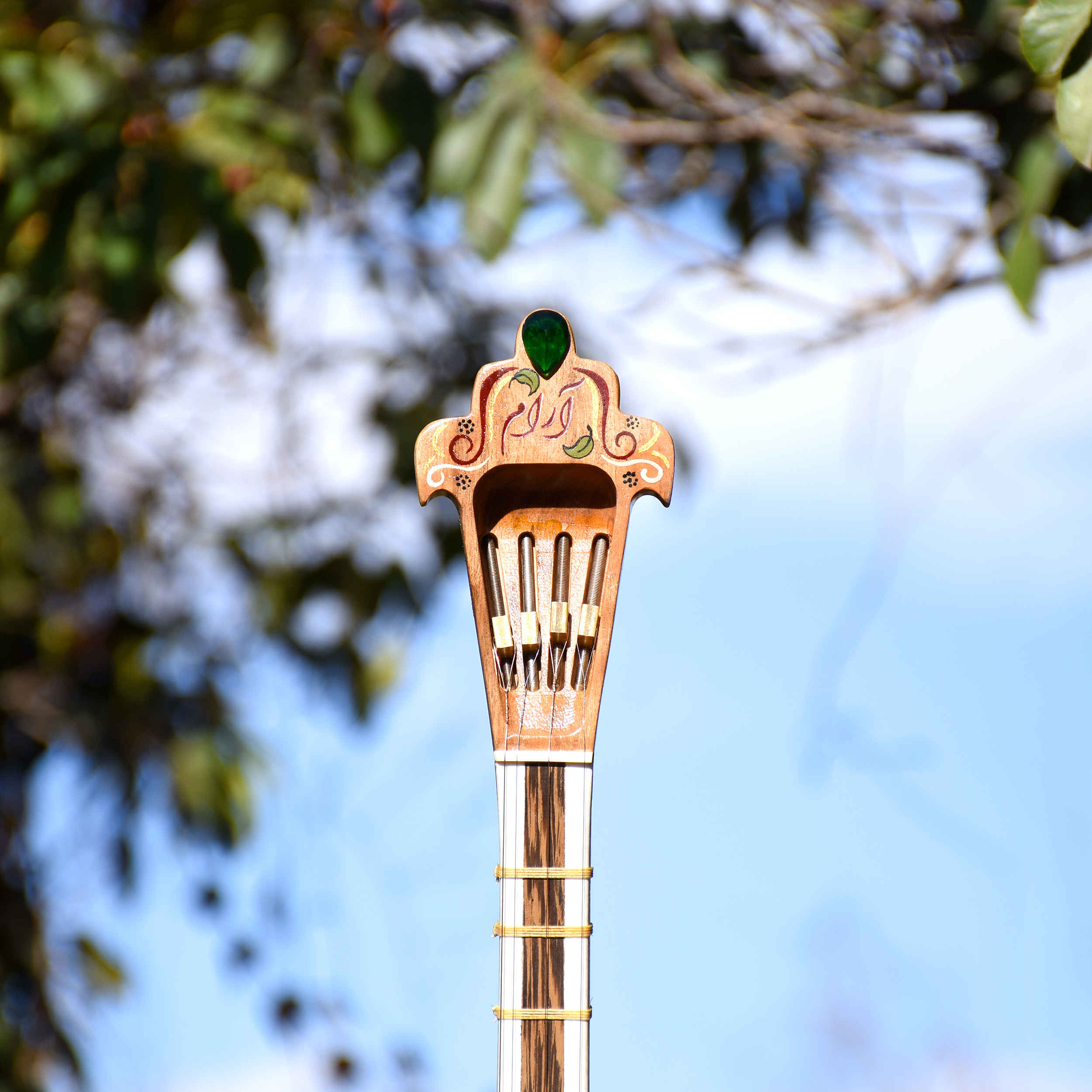 Instrument à cordes Setâr persan – Fabriqué à la main par Iransaz, Modèle Aram