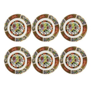 Assiette à thé persane – Inspirée par la riche tradition d’Iran avec motif Paon (X6)