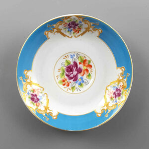Assiette à thé persane – Porcelaine Chic et Luxueuse avec motif Fleur (Lot de 6)