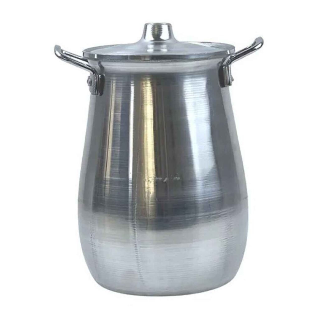 Pot de Dizi persan traditionnel en aluminium pour Abgoosht - Durable et léger