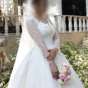 Robe de Mariée et de Mariage Perse – Style Arabe avec Encolure Cœur