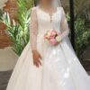 Robe de Mariée et de Mariage Perse – Style Arabe avec Encolure Cœur