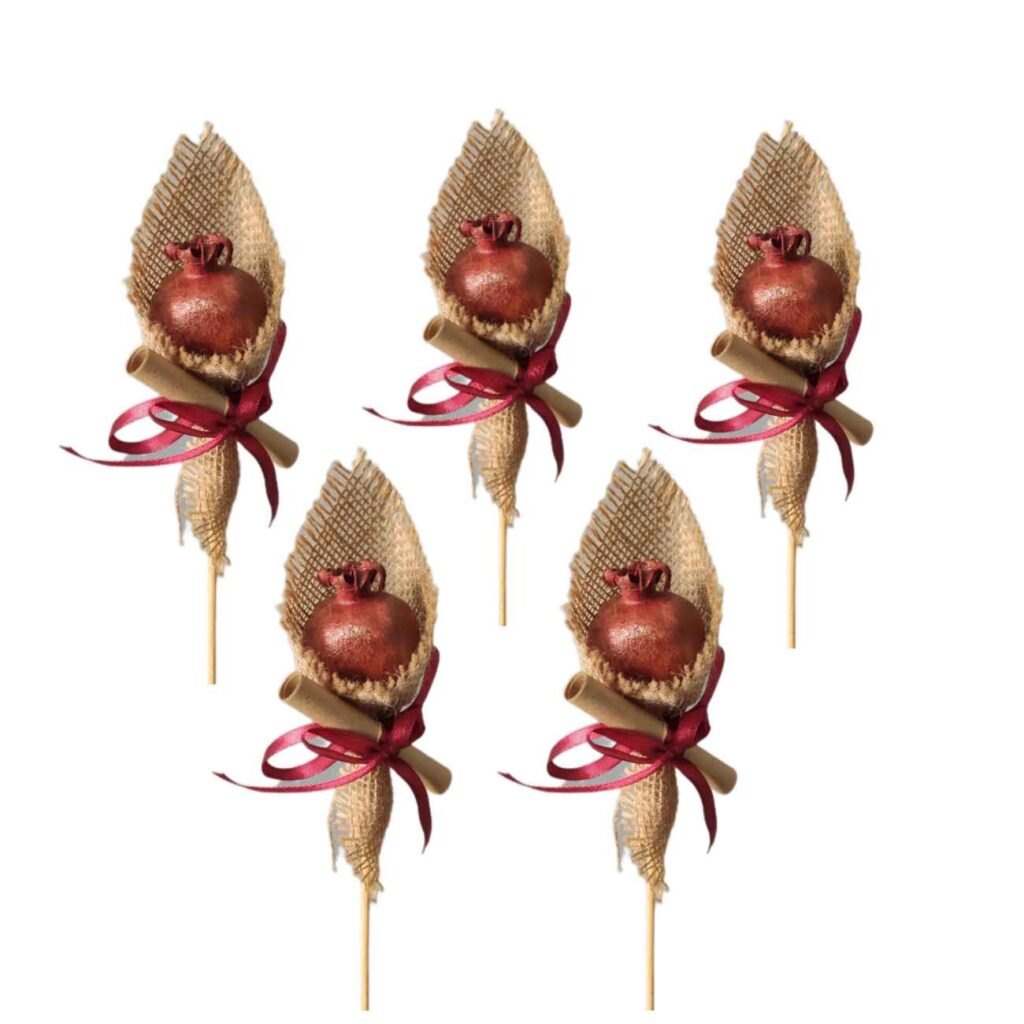 Cadeau Yalda Persan – Motif Grenade & Divination de Hafez (2 lots de 5)