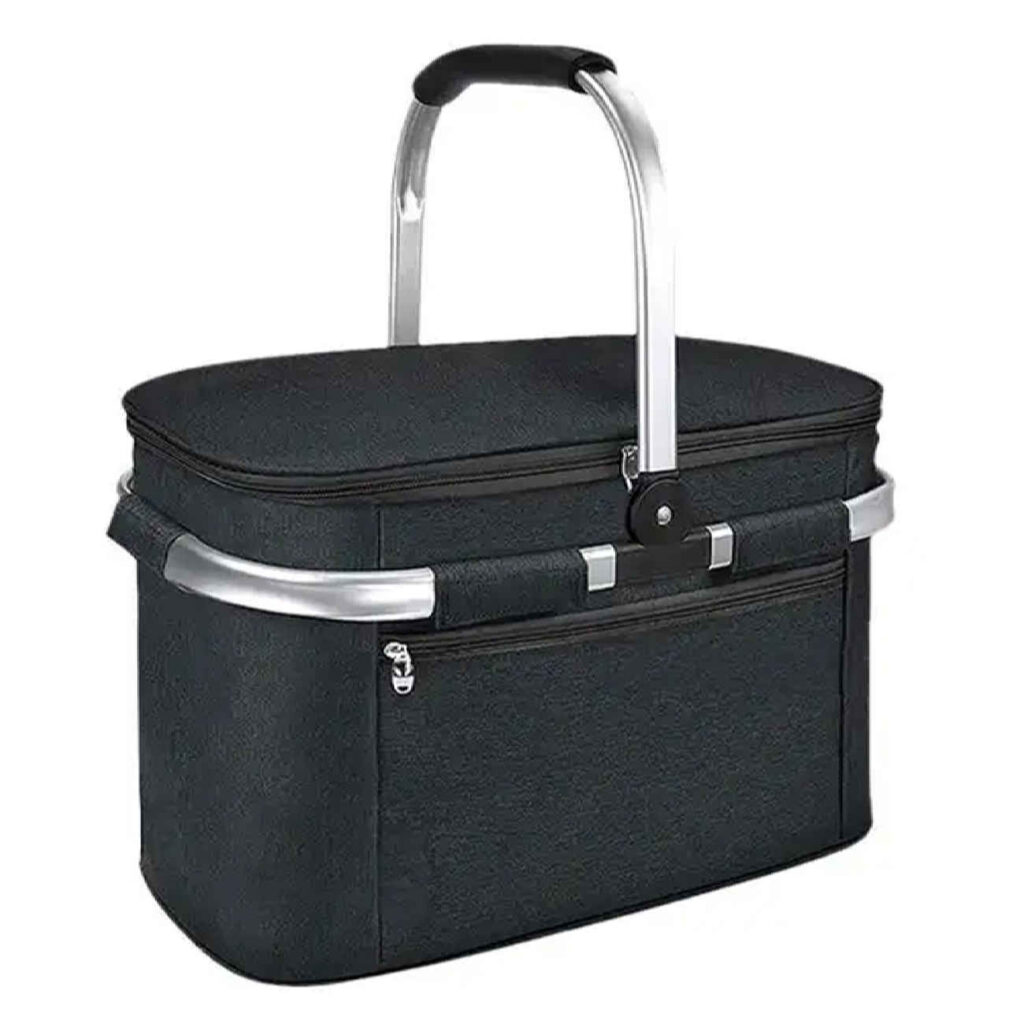 Sac de pique-nique - Parfait pour le camping avec poignée en acier, adapté pour la nourriture et les boissons