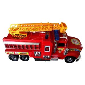 Puissant camion de pompier jouet – avec échelle télescopique pour un jeu réaliste