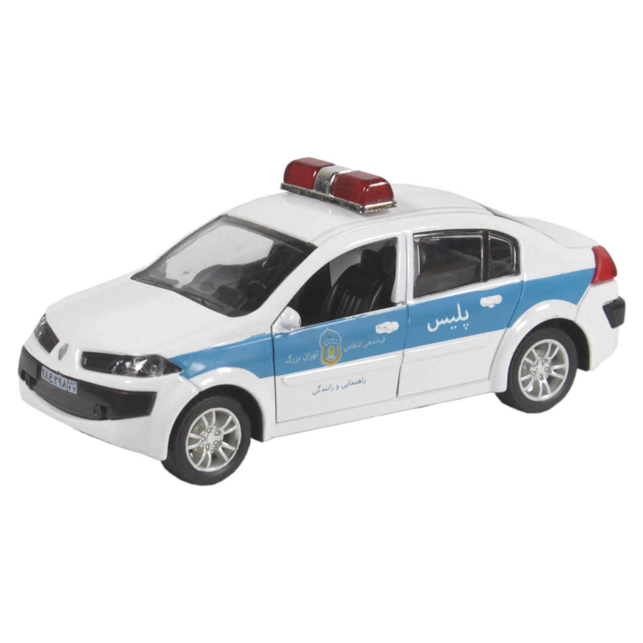 Voiture jouet Renault Megane - modèle police de la circulation avec détails réalistes et hautement détaillé