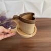 Tasse de Camping Rustique en Bois - Artisanale, Adaptée aux Boissons Chaudes et Froides