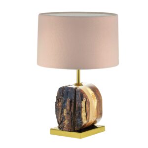 Lampe de table en bois rustique – éclairage inspiré du charme naturel