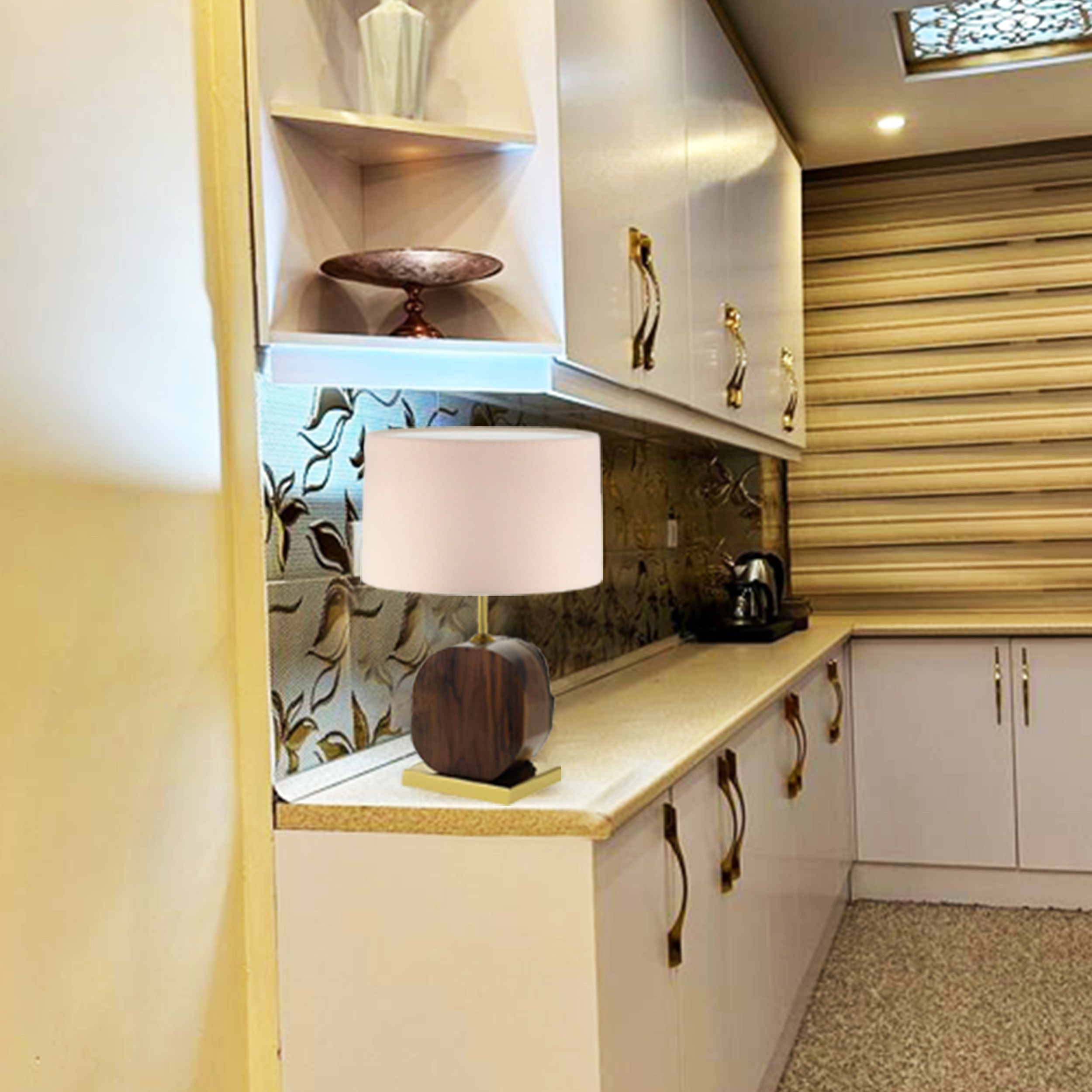 Lampe de table en bois rustique – éclairage inspiré du charme naturel