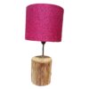 Lampe de table en bois rustique – design naturel unique pour la maison