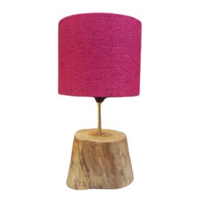 Lampe de table en bois rustique – design naturel unique pour la maison