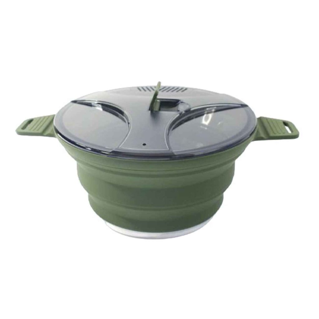 Casserole Pliante en Silicone pour Camping - Compacte et Confortable