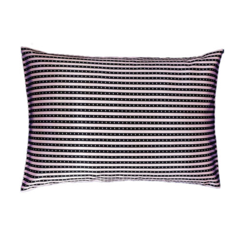 Taie d’oreiller en satin de soie – Rayures et design cœur (paquet de 2)