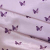 Taie d'oreiller en satin de soie avec motif de papillon et élastique à cheveux (paquet de 2)