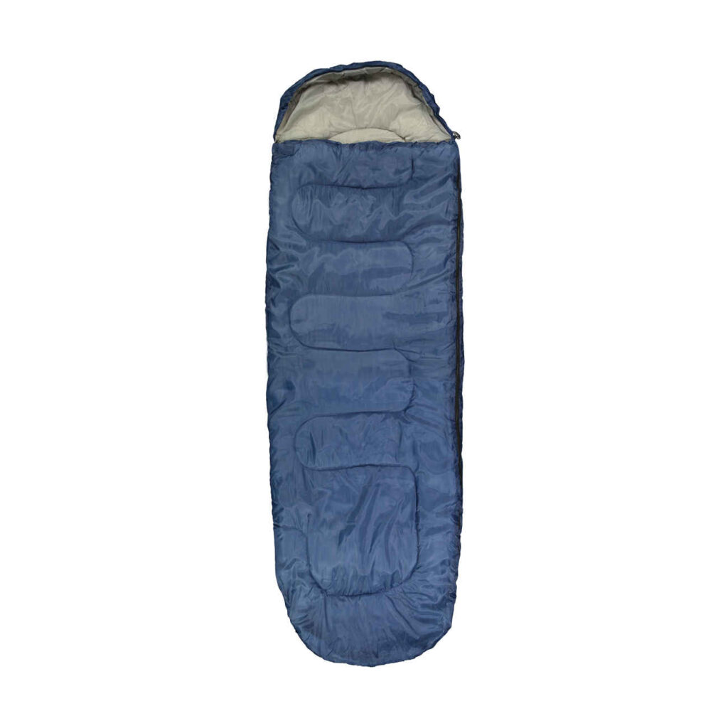 Sac de Couchage Individuel - Parfait pour le Camping, Confort et Chaleur en Bleu Marine