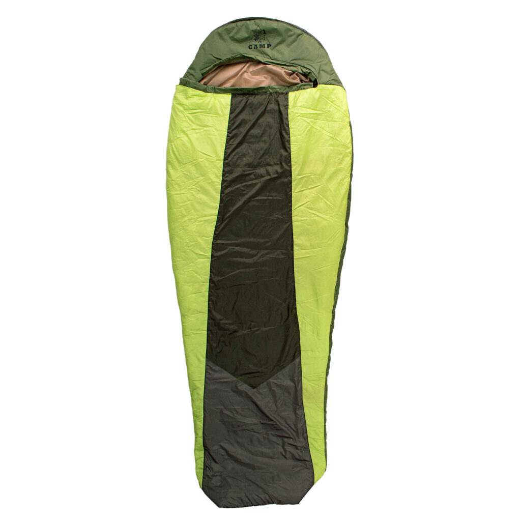 Sac de couchage — Confortable et durable avec isolation supérieure pour conditions climatiques extrêmes, couleur verte