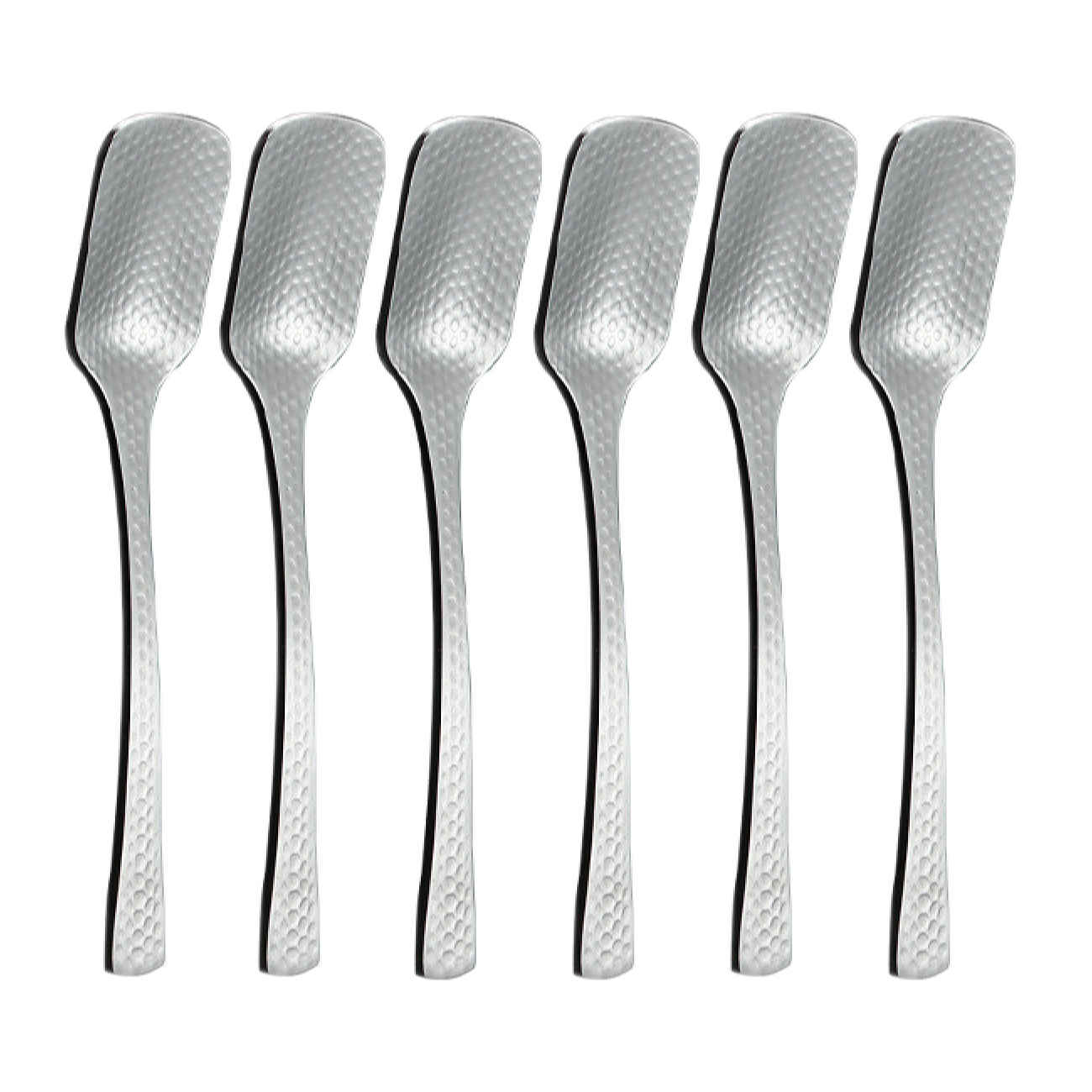 Set de Cuillères à Glace en Acier Inoxydable - Pour une Expérience Dessert Élevée (6 Pièces)