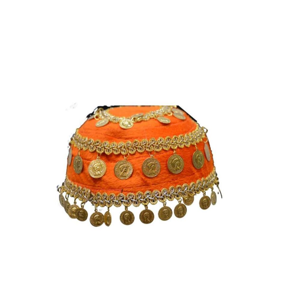 Chapeau Ethnique Kurde Traditionnel - Parfait pour Événements Culturels avec Motif de Pièces