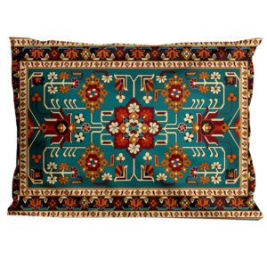Taie d’oreiller persane traditionnelle – Design de tapis pour un salon stylé (paquet de 2)
