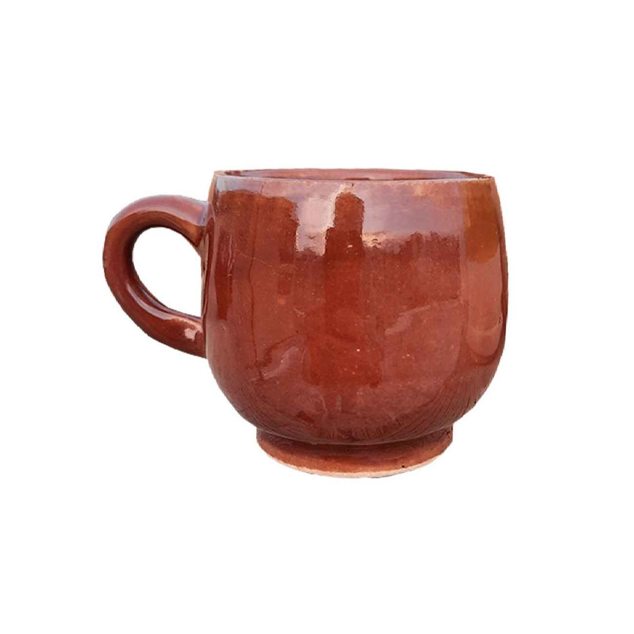 Tasse à Thé Traditionnelle Persane avec Anse Adaptée au Thé et au Café en Marron