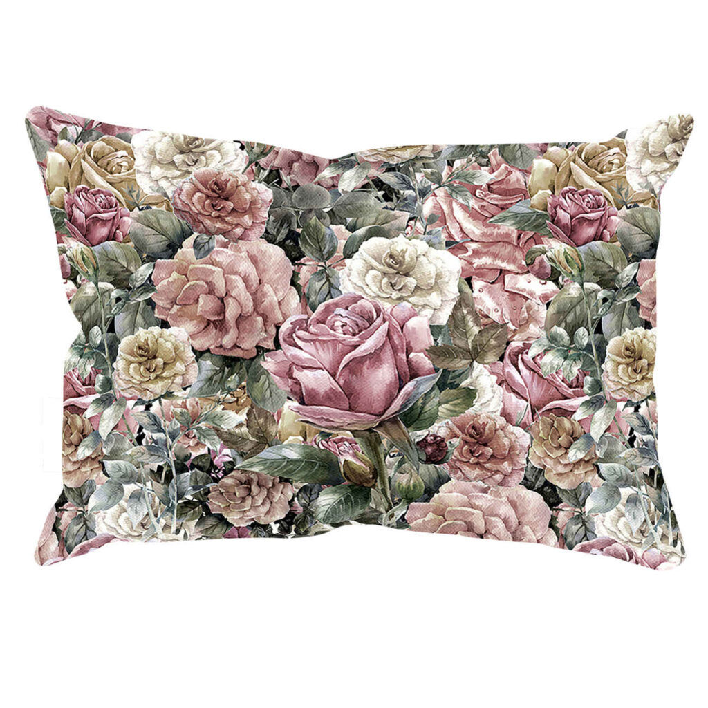 Taie d'oreiller florale vintage – Douce et élégante, coton double face