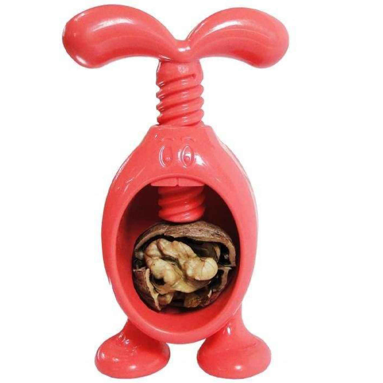 Casse-noix à vis avec poignée tournante – Outil ergonomique pour ouvrir les noix et les noix à coque dure