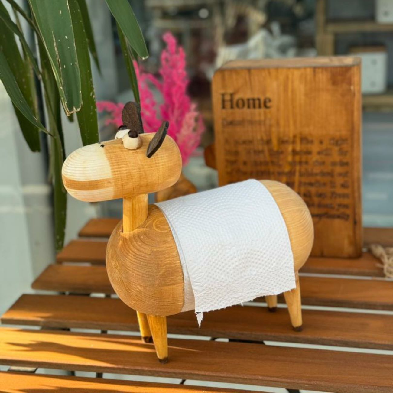 Porte-serviettes en bois original – Décoration de cuisine amusante et fonctionnelle