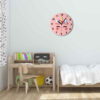 Horloge Murale en Bois Élégante Parfaite pour Enfants avec Design de Licorne