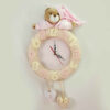 Horloge Murale en Bois Parfaite pour Chambre d'Enfant avec Design de Bear