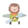 Horloge Murale en Bois Parfaite pour Cadeaux & Chambre d'Enfant avec Design de Lion
