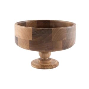 Présentoir de Service en Bois avec Formes Rondes et en Bol