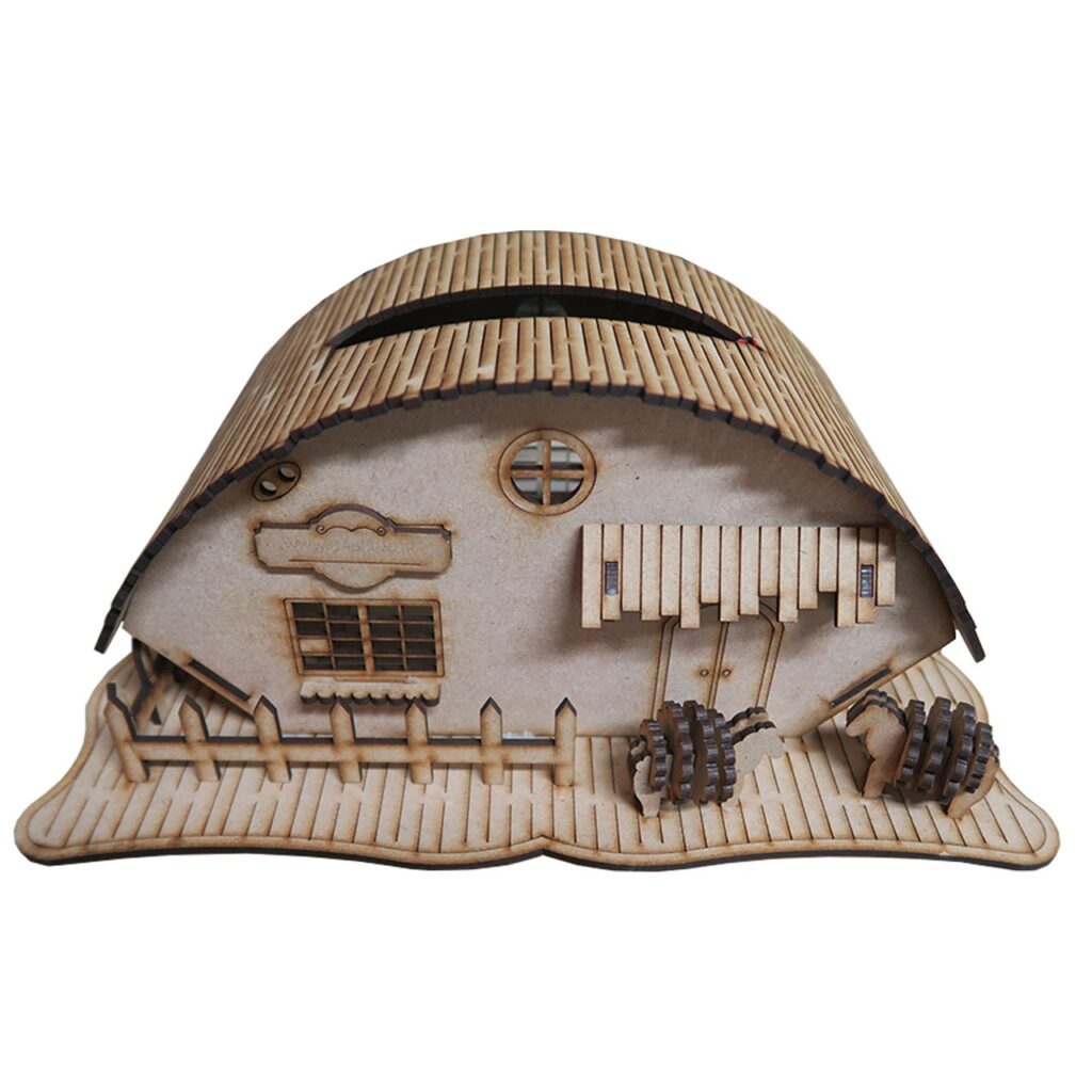 Couvercle de boîte à mouchoirs en bois – Design cottage, accessoire élégant et durable