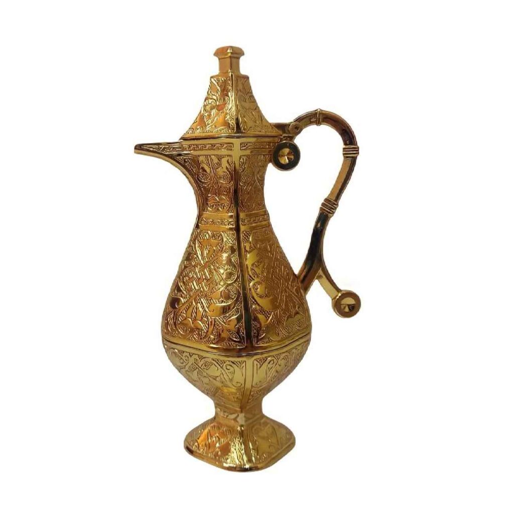 Flacons à eau de rose en zamak inspirés des traditions anciennes et de l’artisanat (Lot de 2)