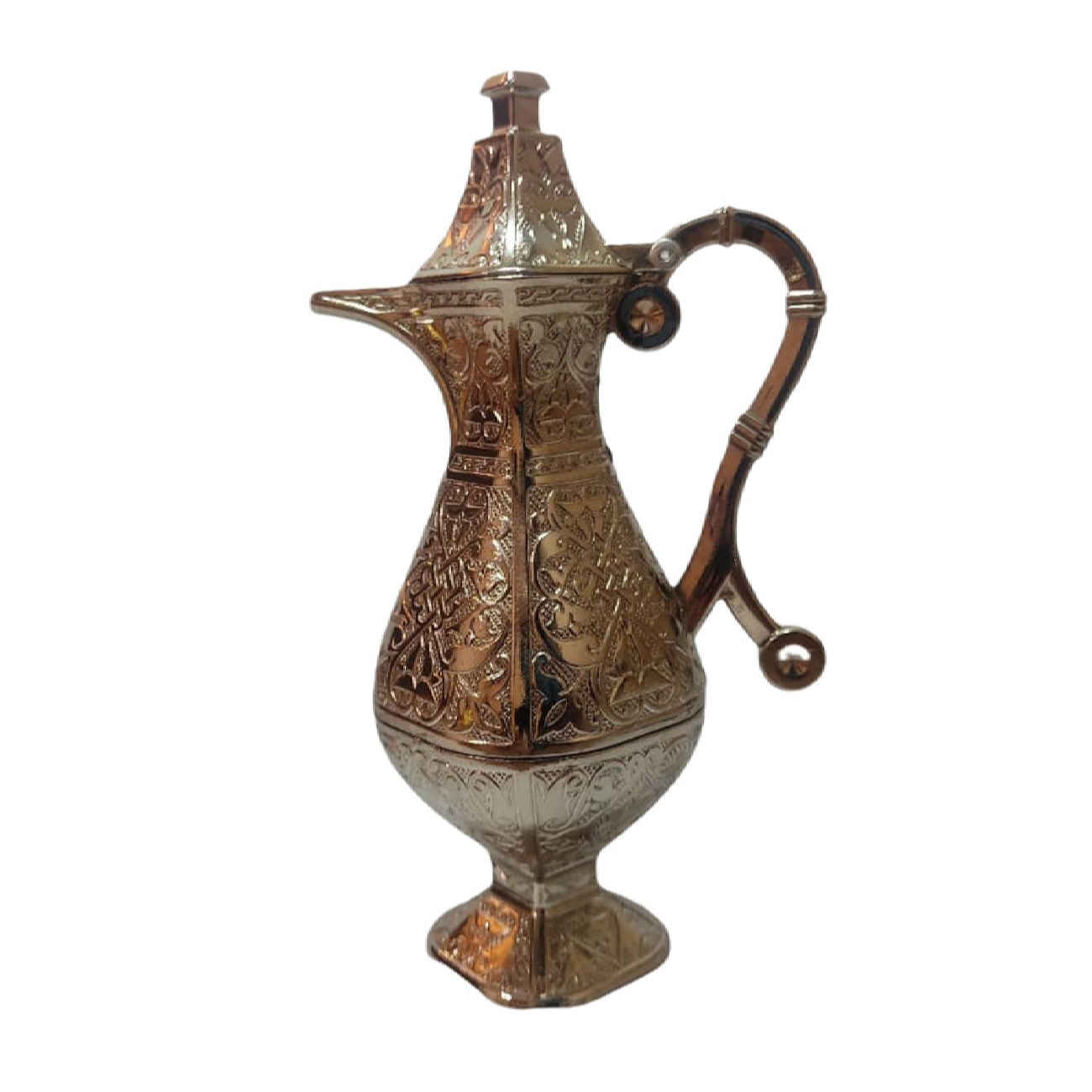 Flacons à eau de rose en zamak inspirés des traditions anciennes et de l’artisanat (Lot de 2)