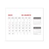 Calendrier de bureau en bois Cube – Affichage élégant pour la maison et le bureau