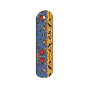Marque-pages en bois artistiques inspirés du style persan – Motif oiseaux & fleurs – Lot de 2