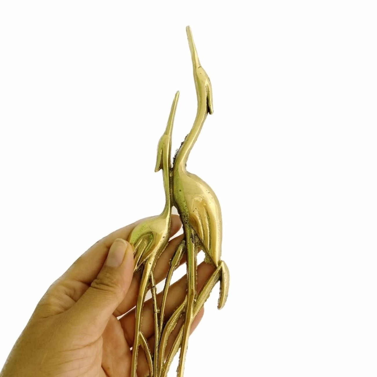 Figurine décorative d’oiseau pour décor moderne en matériau en laiton