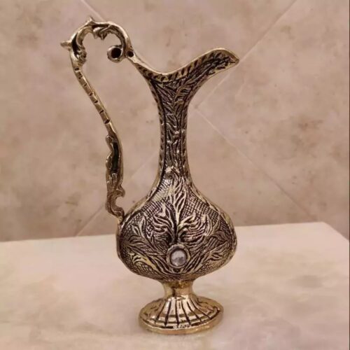 Flacon à eau de rose en laiton – Pour cérémonies traditionnelles parfumées au style élégant