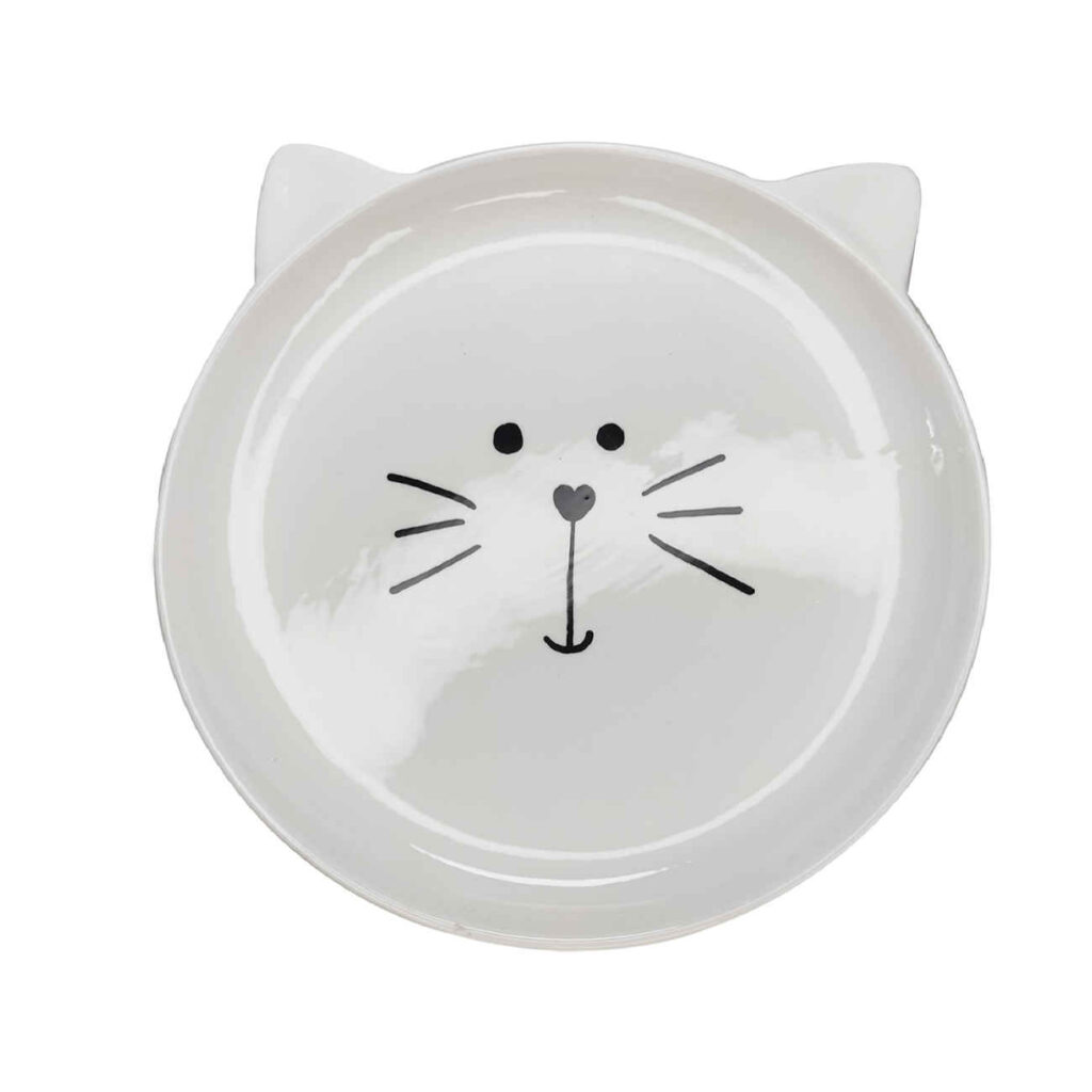 Assiette en céramique pour enfants - Compatible lave-vaisselle avec motif de chat