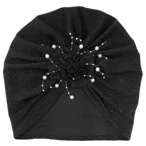 Turban Chic et Stylé en Tissu Lurex Extensible – Élégance Modèle
