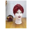 Turban pour Femme en Tissu Extensible Pailleté Chic et Stylé, Parfait pour Cérémonies et Fêtes
