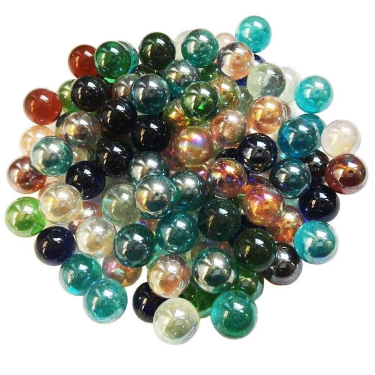 Billes en verre classiques – Jouet iranien nostalgique, lot de 60 pièces, couleurs variées