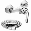 Ensemble douche et robinets chrome élégant | Modèle Rose